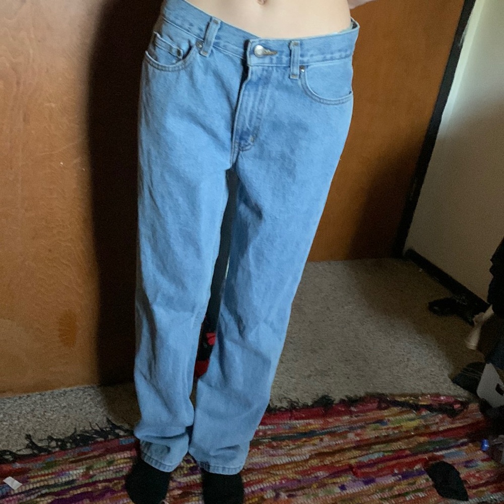 Big slightly oversized light washed jeans